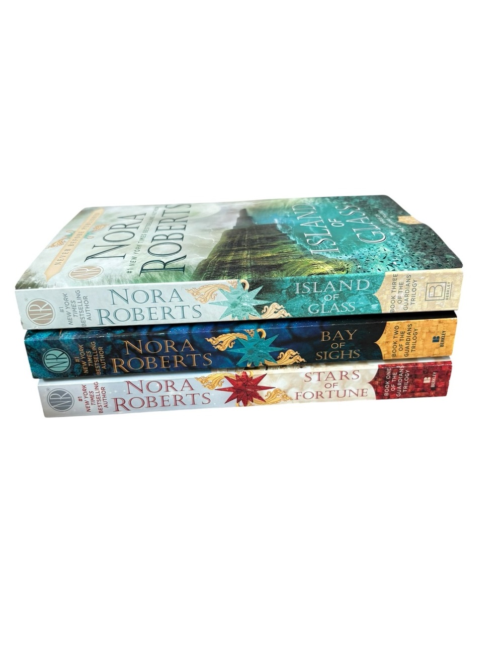 🌊 Nora Roberts Guardians Trilogy Complete Set + Bookish Extras 📚✨